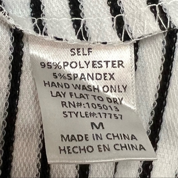 Savanna Jane Striped V Neck Embroidered Floral Long Sleeve Top - Picture 9 of 10